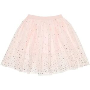 Stella McCartney pink silver metallic tulle skirt